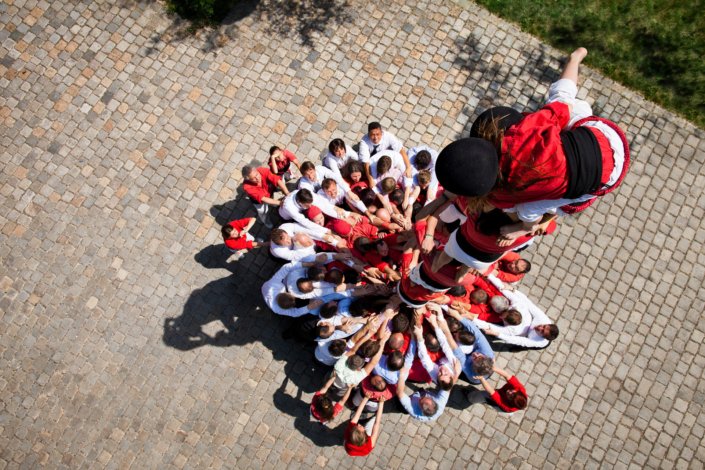 Castellers, Menschenturm