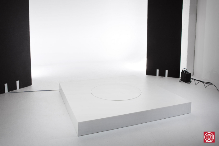 Drehteller für Animationen, 360 Grad, Stop Motion, Video, Fotografie, Produktfotos, Personen, 140cm x 140cm x 90cm, bis max. 120kg