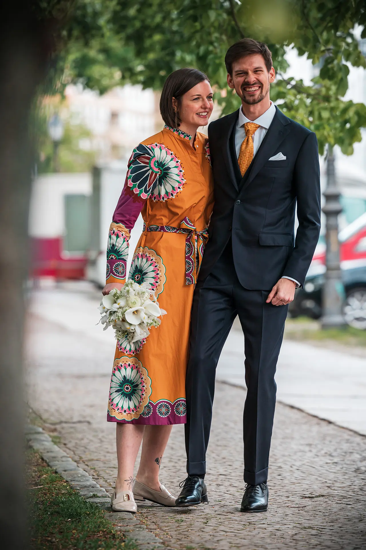 Berlin, Hochzeitsfotos auf der Straße